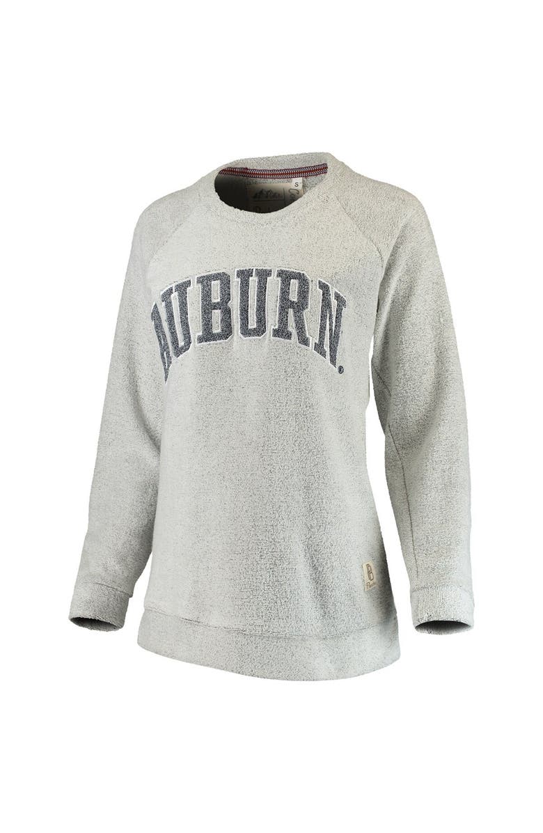 PRESSBOX Women's Pressbox Gray Auburn Tigers Helena Comfy Sweatshirt, Alternate, color,