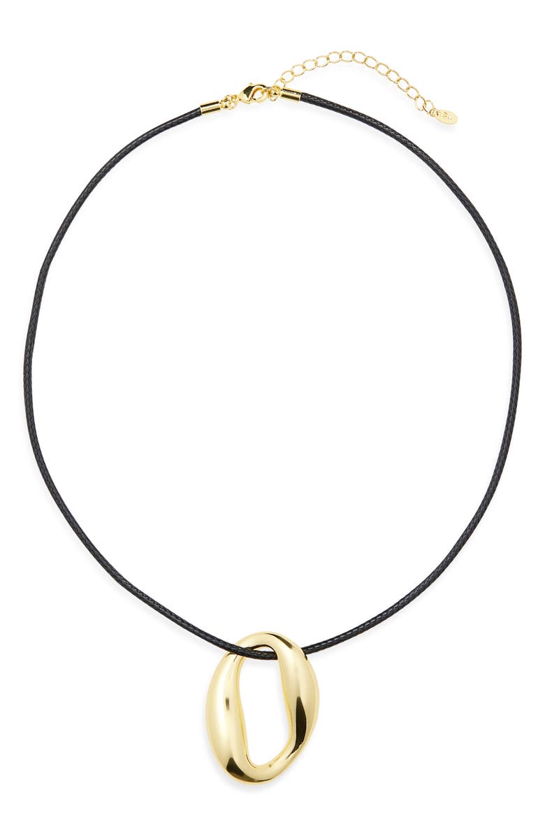 ARGENTO VIVO Abstract Pendant Cord Necklace, Main, color, Gold