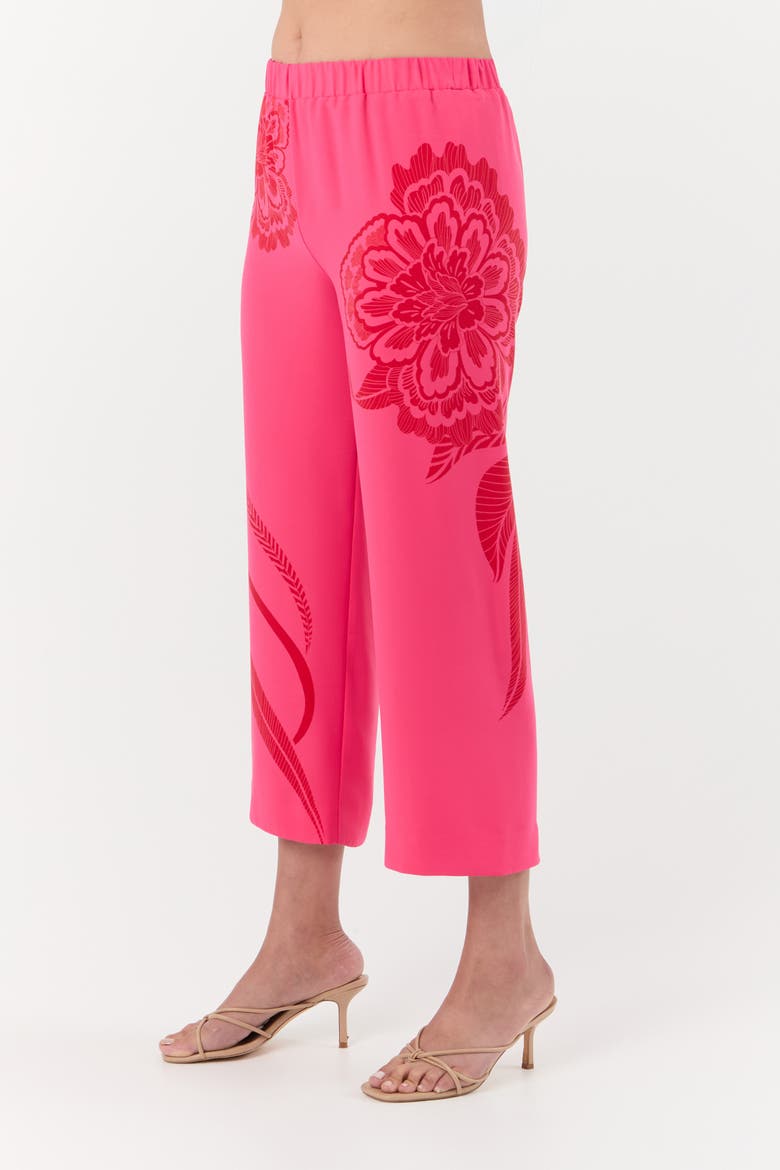Statue Pull On Cropped Pant, Alternate, color, Rosewater/Reina Red