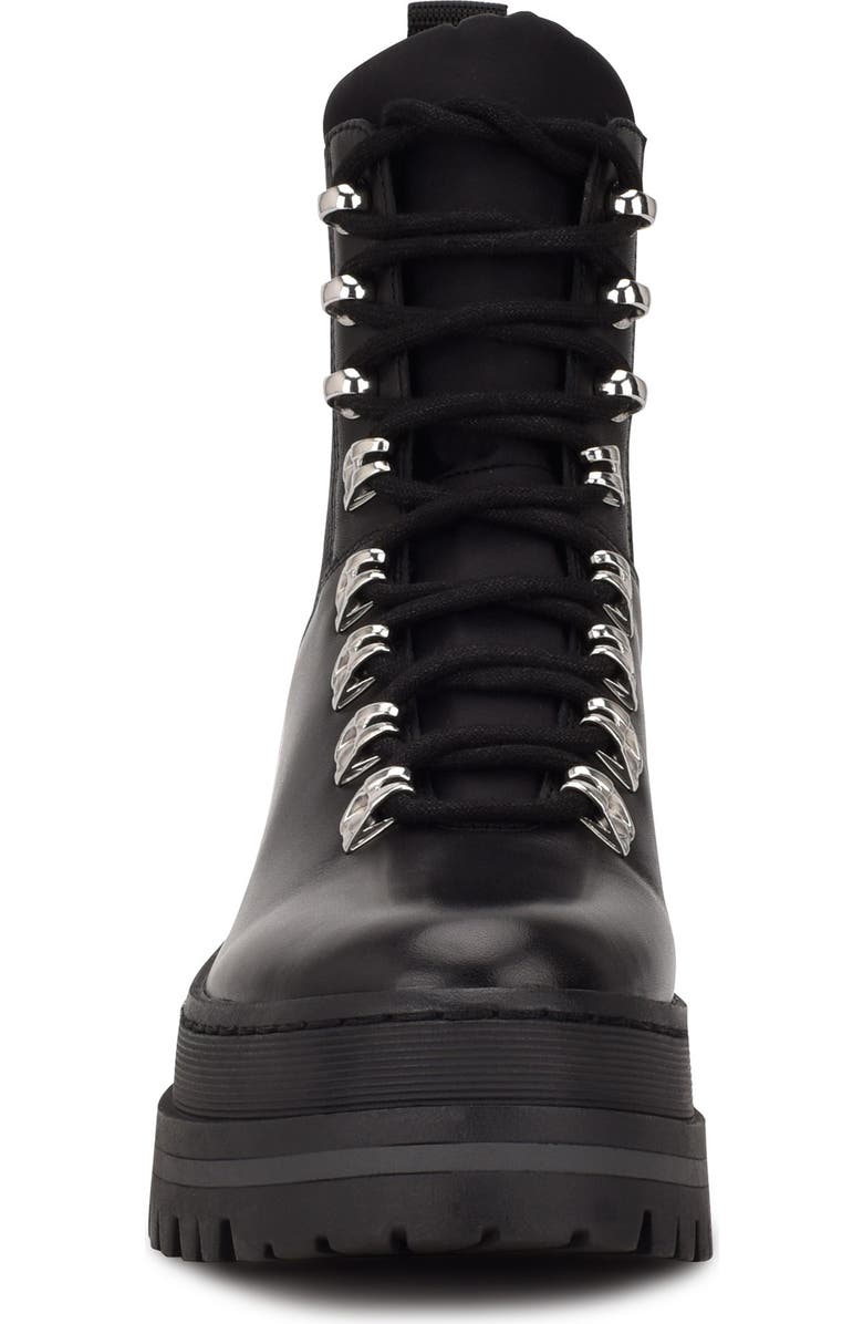 Marc Fisher LTD Plune Lace-Up Lug Sole Bootie, Alternate, color,