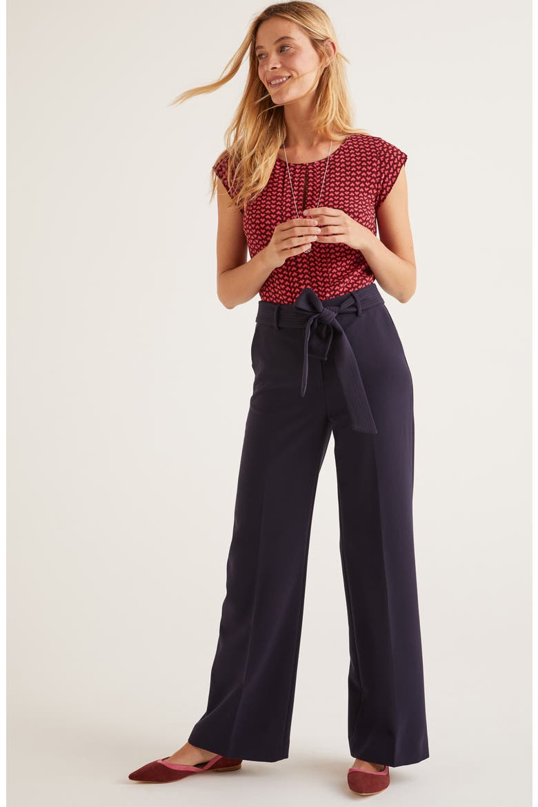 Pleated Front Top, Alternate, color, MAROON TICKER