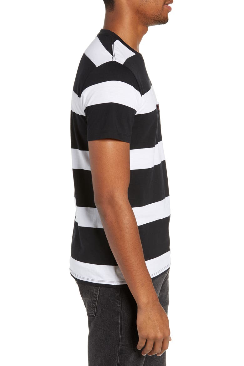 Levi's® Pocket T-Shirt, Alternate, color, BLACK/ WHITE STRIPES