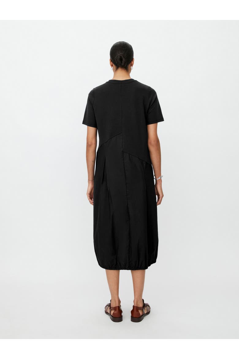 Manaholin Short Sleeve Midi Dress, Alternate, color, Black