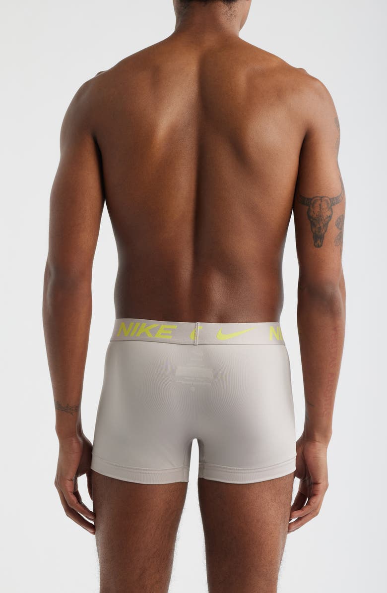 Nike 3-Pack Dri-FIT Essential Micro Trunks, Alternate, color, Blue/ Black/ Pearl