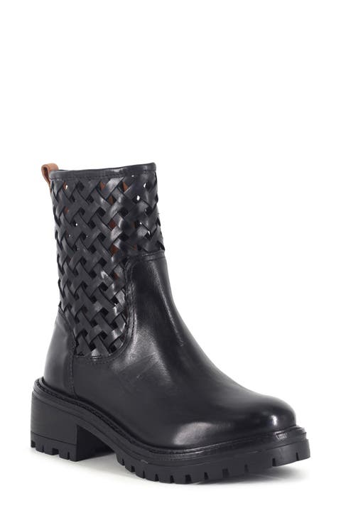 Bailah Woven Leather Bootie