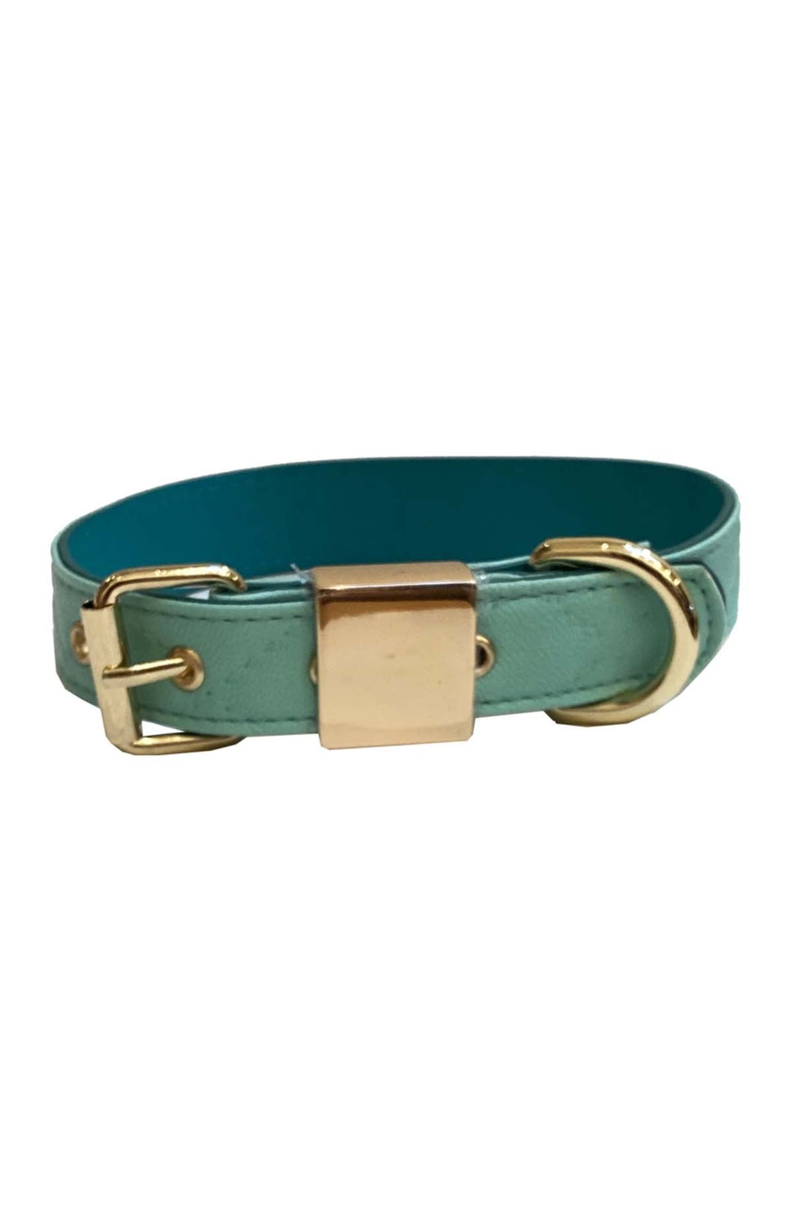 DOGS OF GLAMOUR Luxury Monique Collar Teal - Small | Nordstromrack
