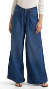 Lee Pleated Slouchy Wide Leg Jeans