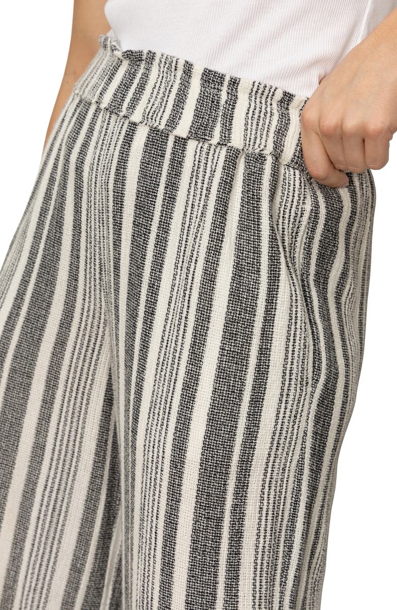 Sanctuary Palm Stripe Pull-on Cotton Pants, Alternate, color, Atlantic Stripe