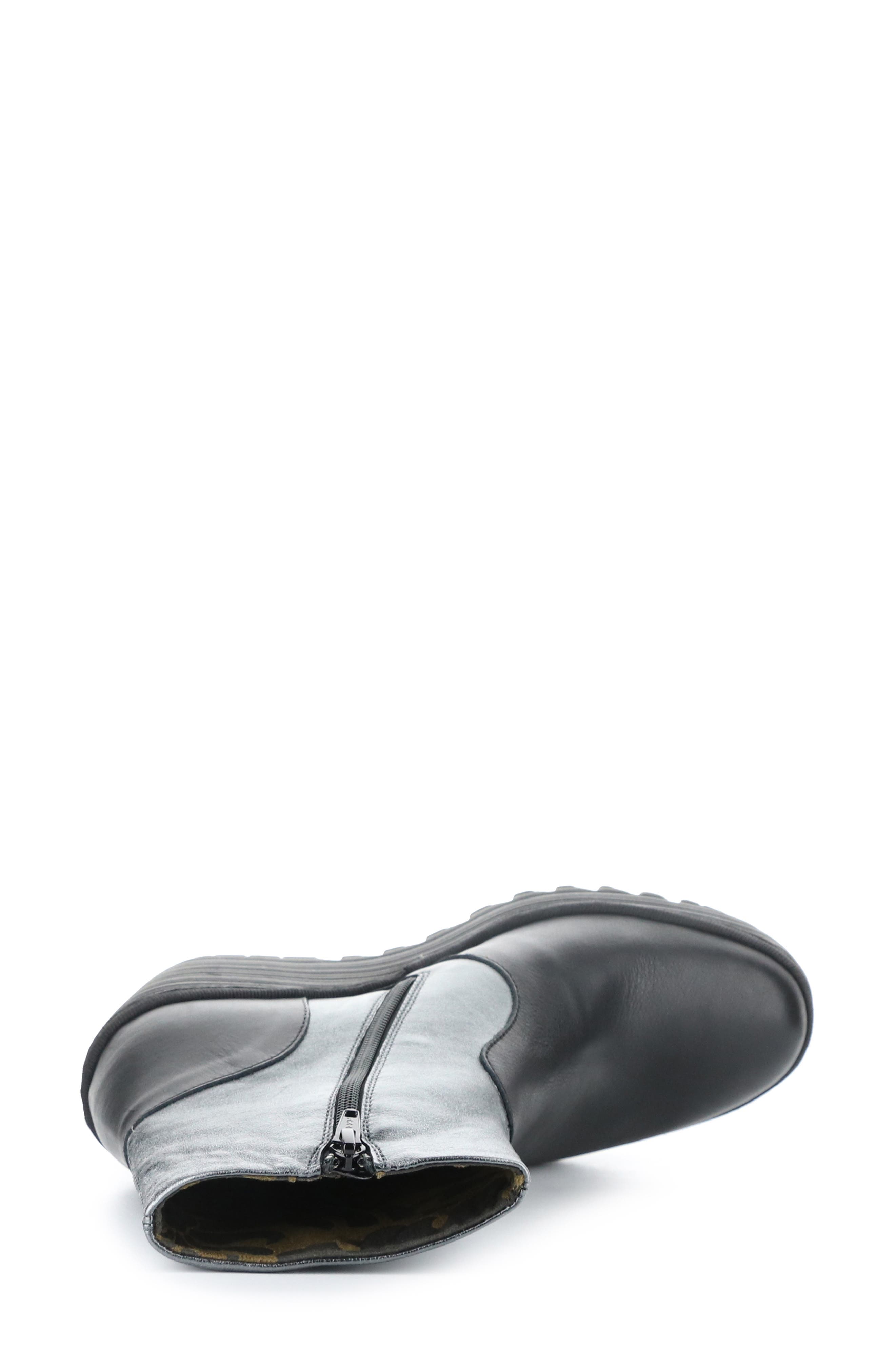 Fly London Yuxi Wedge Boot, Alternate, color, Black/ Graphite