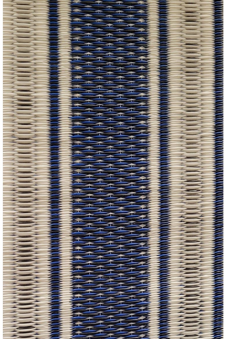 Vertical Stripe Blue & White Rug, Alternate, color, blue and white