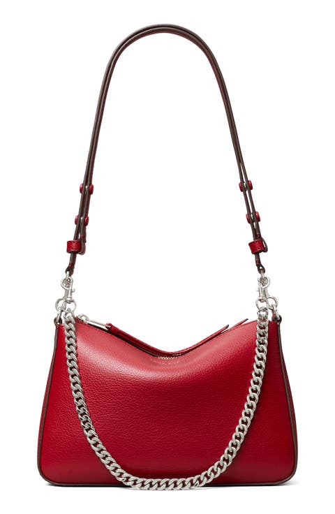 Small Perry Leather Shoulder Bag