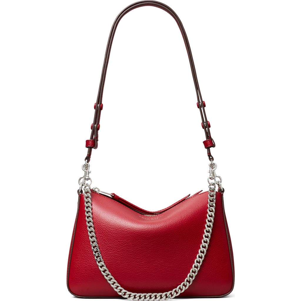 Tory Burch Small Perry Leather Shoulder Bag In Red
