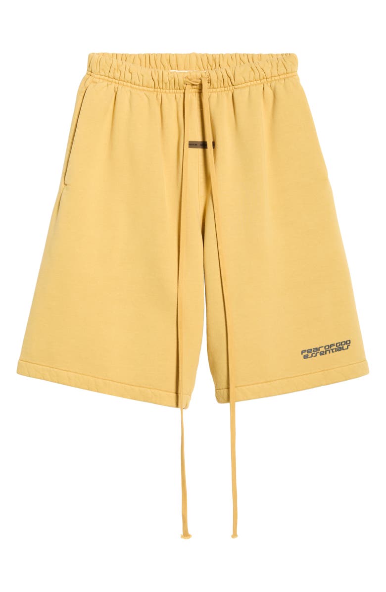 Fear of God Essentials Relaxed Sweat Shorts, Main, color, Canyon