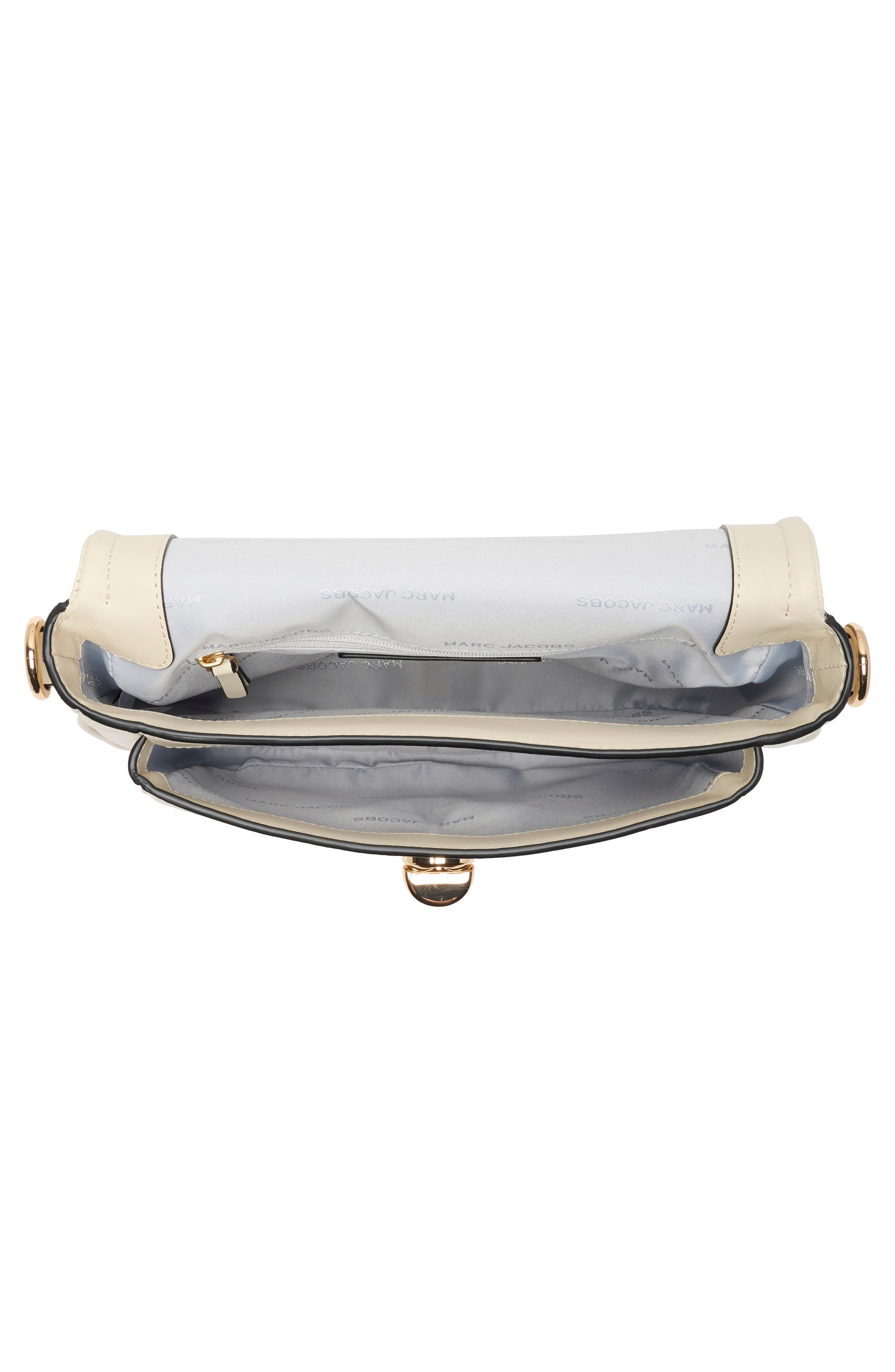 Leather Saddle Bag, Alternate, color, MARSHMALLOW