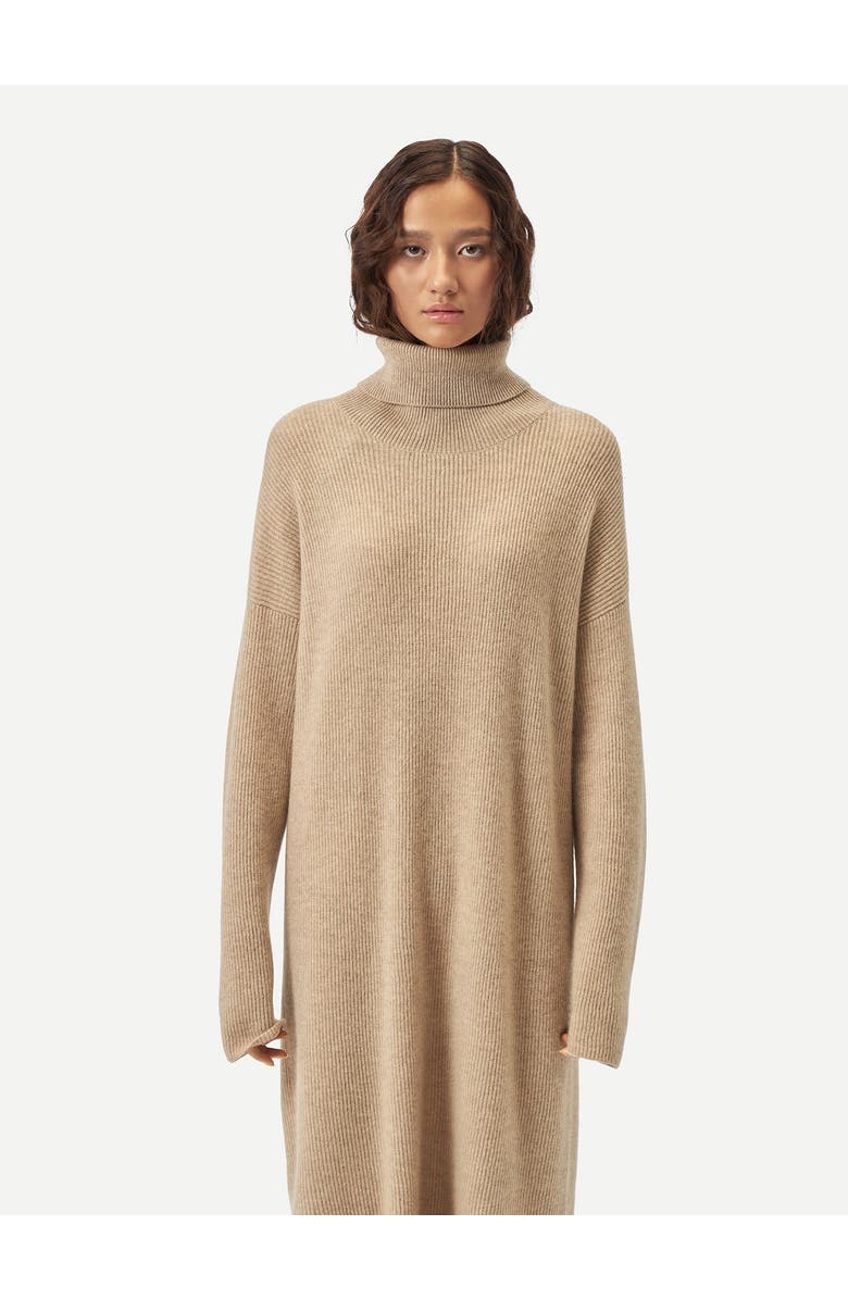 GOBI Mongolian Cashmere Cashmere Turtleneck Dress, Main, color,