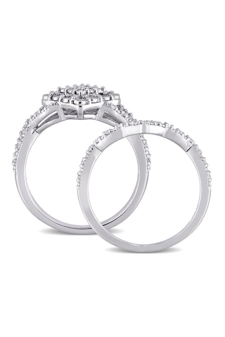 Diamond Engagement Ring Set - 0.27ctw, Alternate, color, SILVER