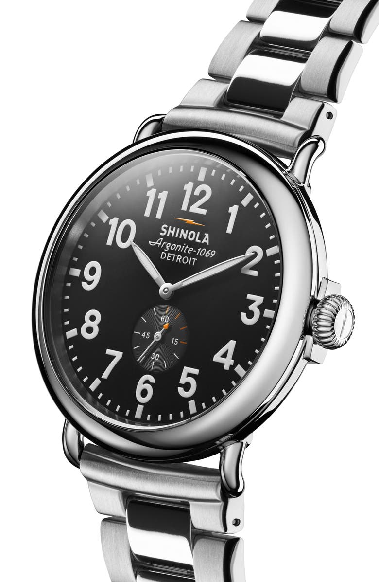 Shinola Runwell Sub Second Bracelet Watch, 47mm, Alternate, color, 
