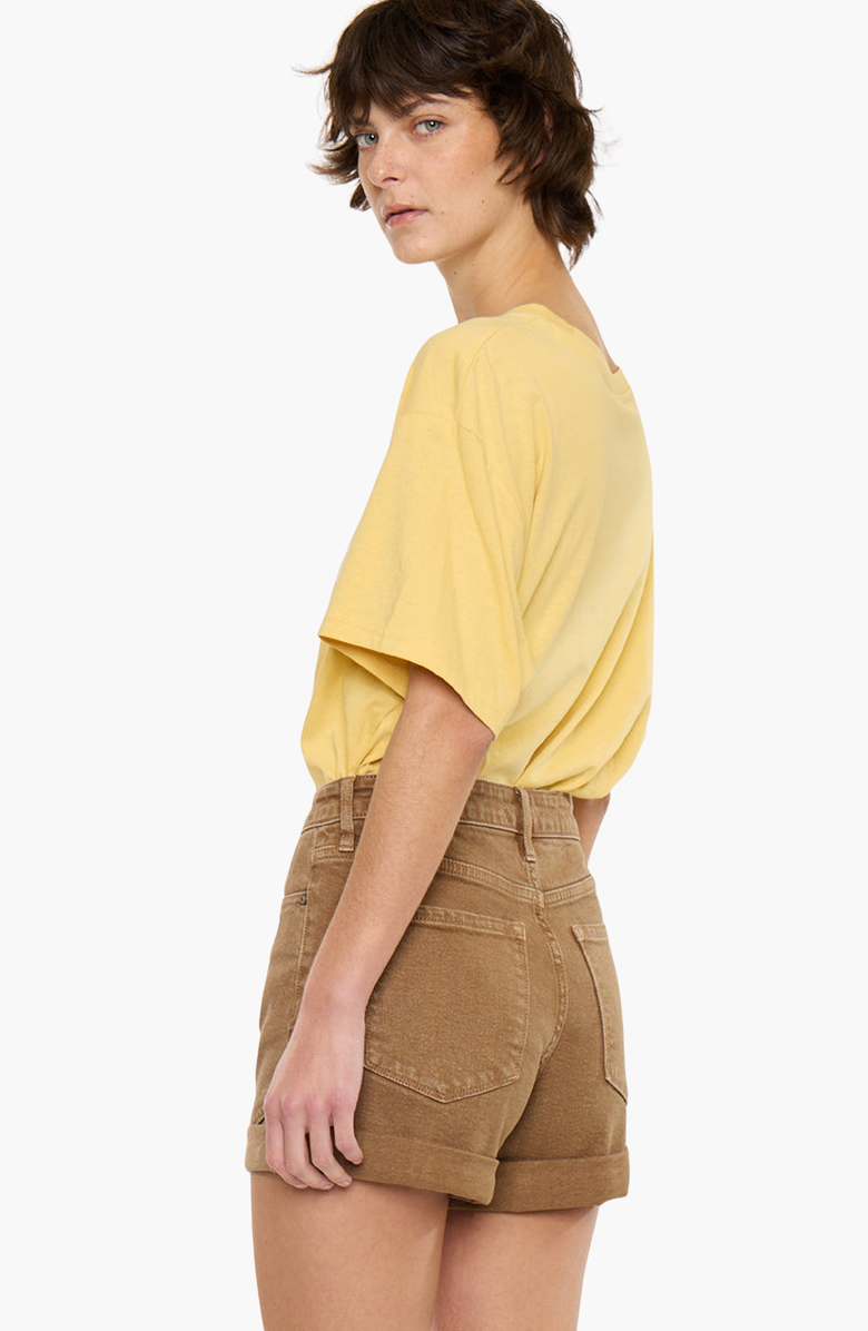KanCan Clara High Rise Mom Cargo Shorts, Alternate, color, Mocha