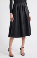 NIKKI LUND Agnes Faux Leather A-Line Skirt