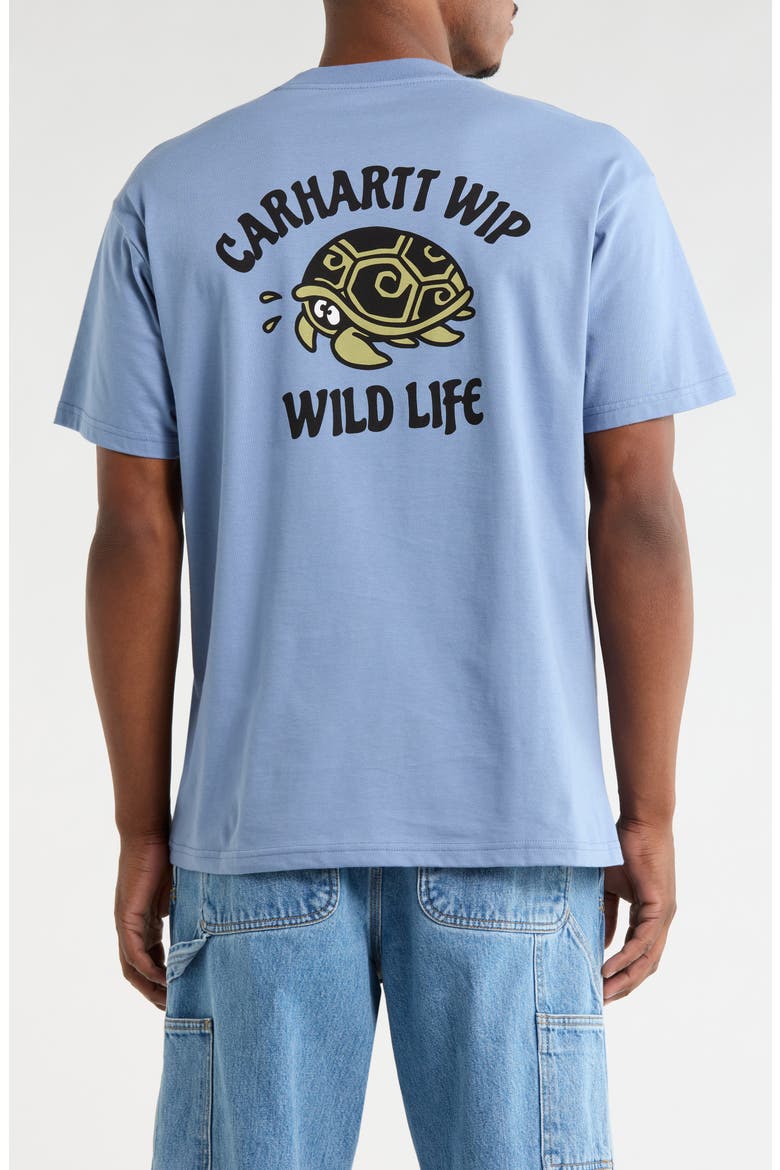 Wild Life Organic Cotton Graphic T-Shirt, Alternate, color, GENTLE BLUE