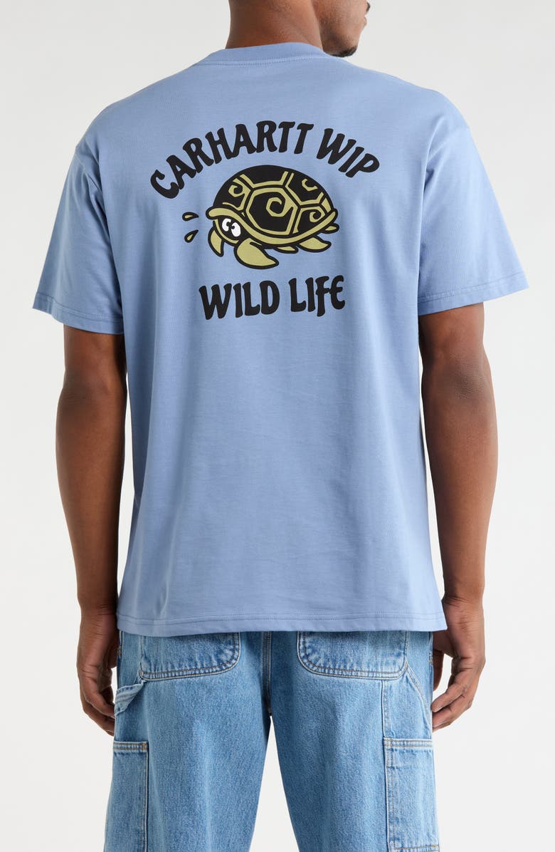 Carhartt Work In Progress Wild Life Organic Cotton Graphic T-Shirt, Alternate, color, Gentle Blue
