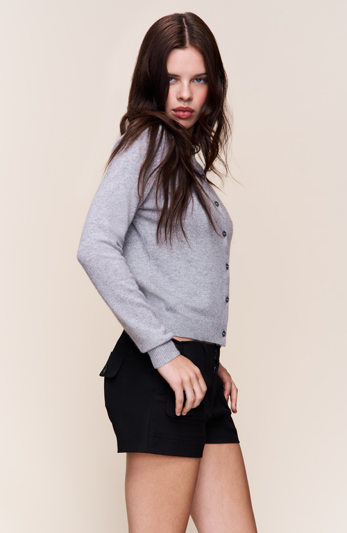 Guizio Penelope Patch Pocket Shorts In Gray