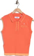 ORIGINAL PENGUIN GOLF Sleeveless Cropped Polo Sweater