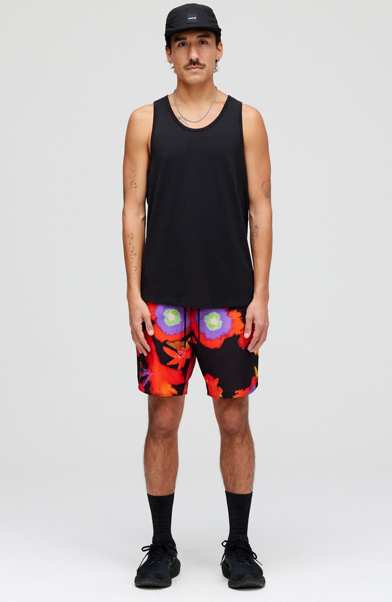 Stance Complex Hybrid Shorts, Alternate, color, Purple/Red/Black