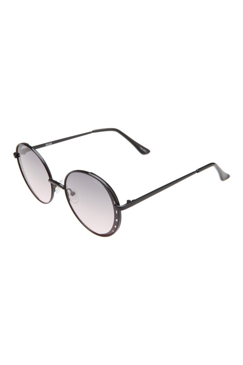 Australia Seeing Stars 54mm Gradient Round Sunglasses, Alternate, color, BLACK/ SMOKE GRADIENT