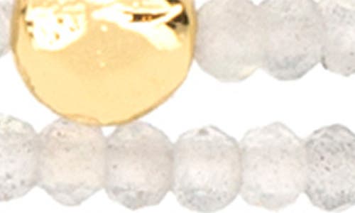Marlyn Schiff Natural Stont Beaded Bracelet In White