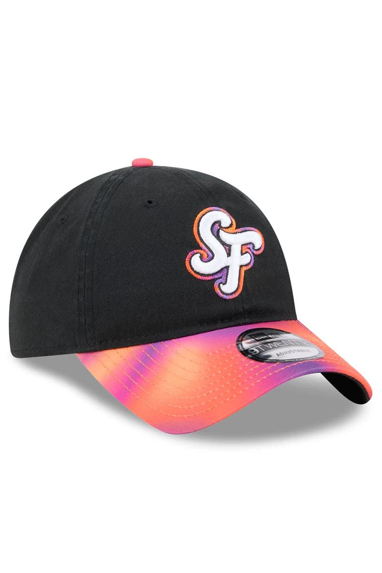 Men's New Era  Black/Orange San Francisco Giants 2025 City Connect 9TWENTY Adjustable Hat, Alternate, color, Black
