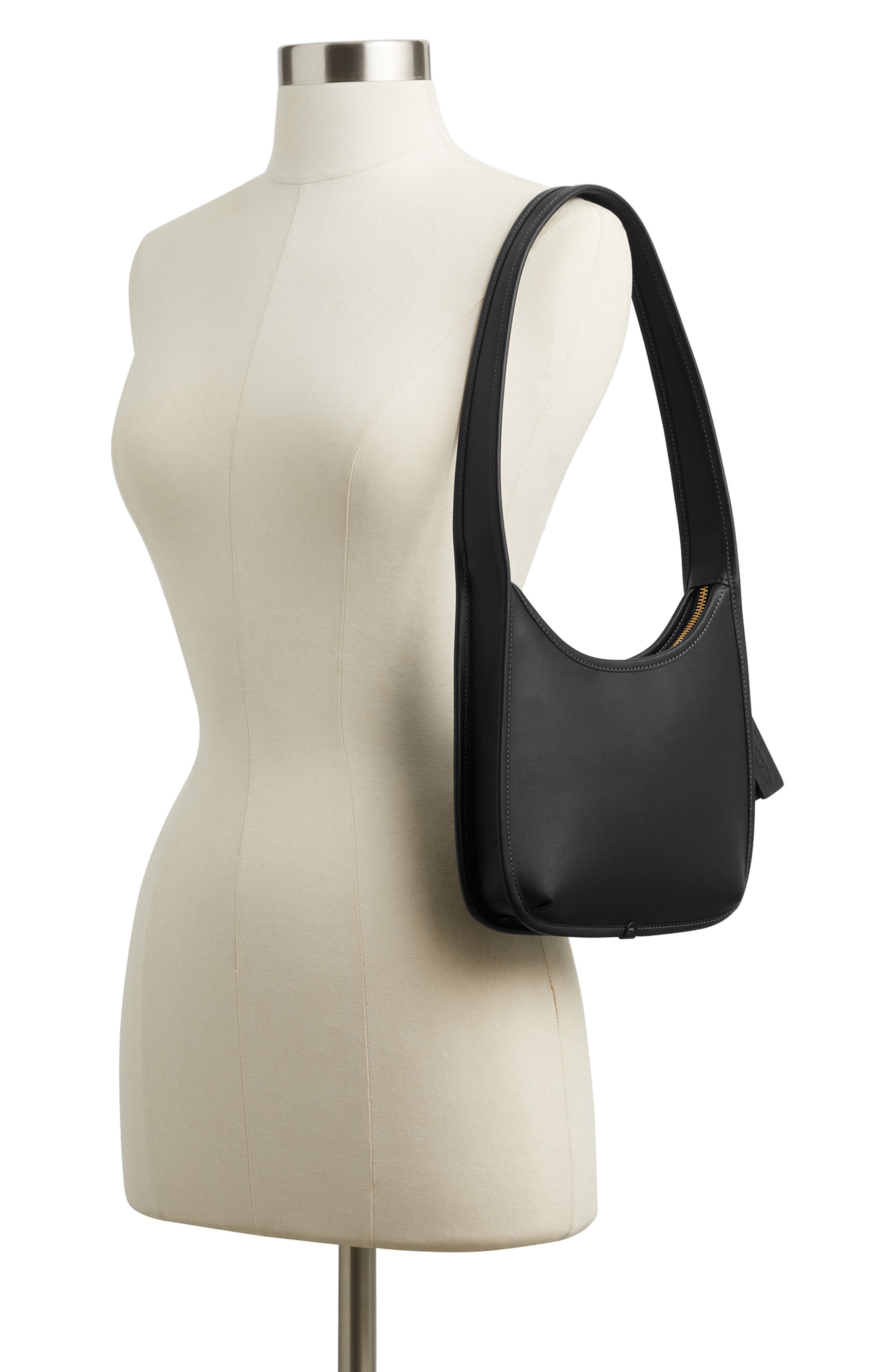 COACH The Coach Originals Glovetanned Leather Curve Zip Bag, Alternate, color, 