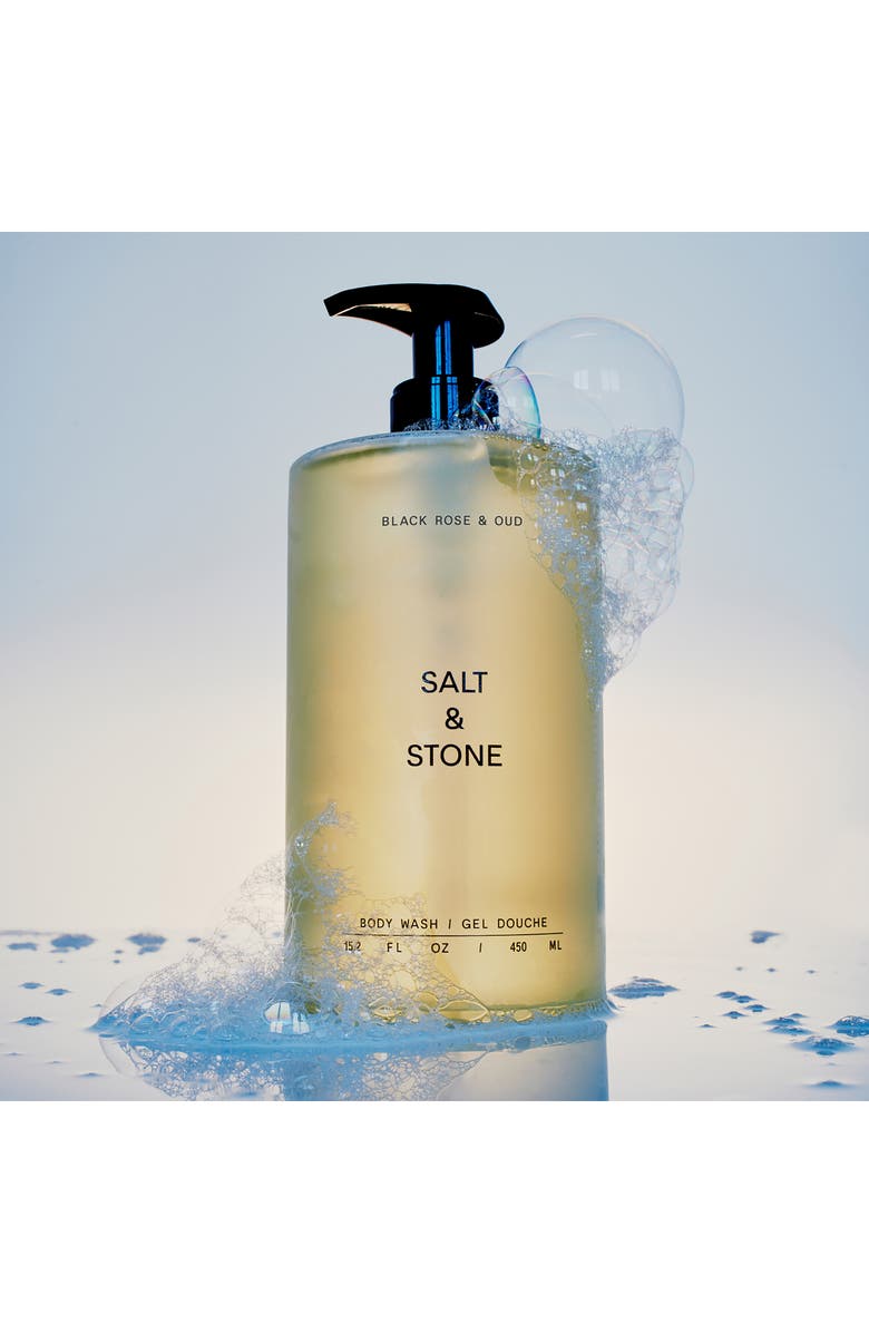 SALT & STONE Black Rose & Oud Body Wash, Alternate, color, Regular