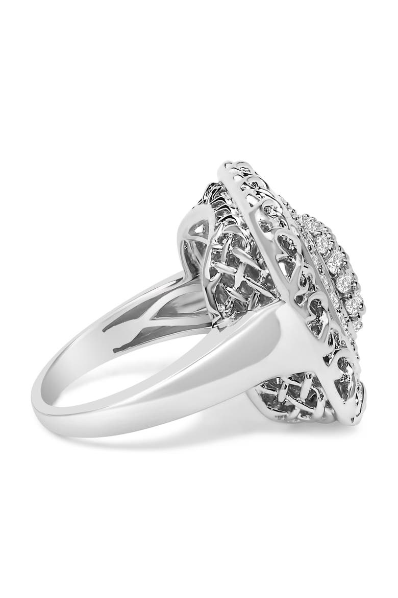 Sterling Silver 1.0 Cttw Diamond Celtic Knot Cocktail Ring, Alternate, color, Silver