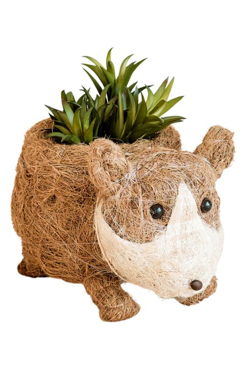 Baby Corgi Handwoven Planter