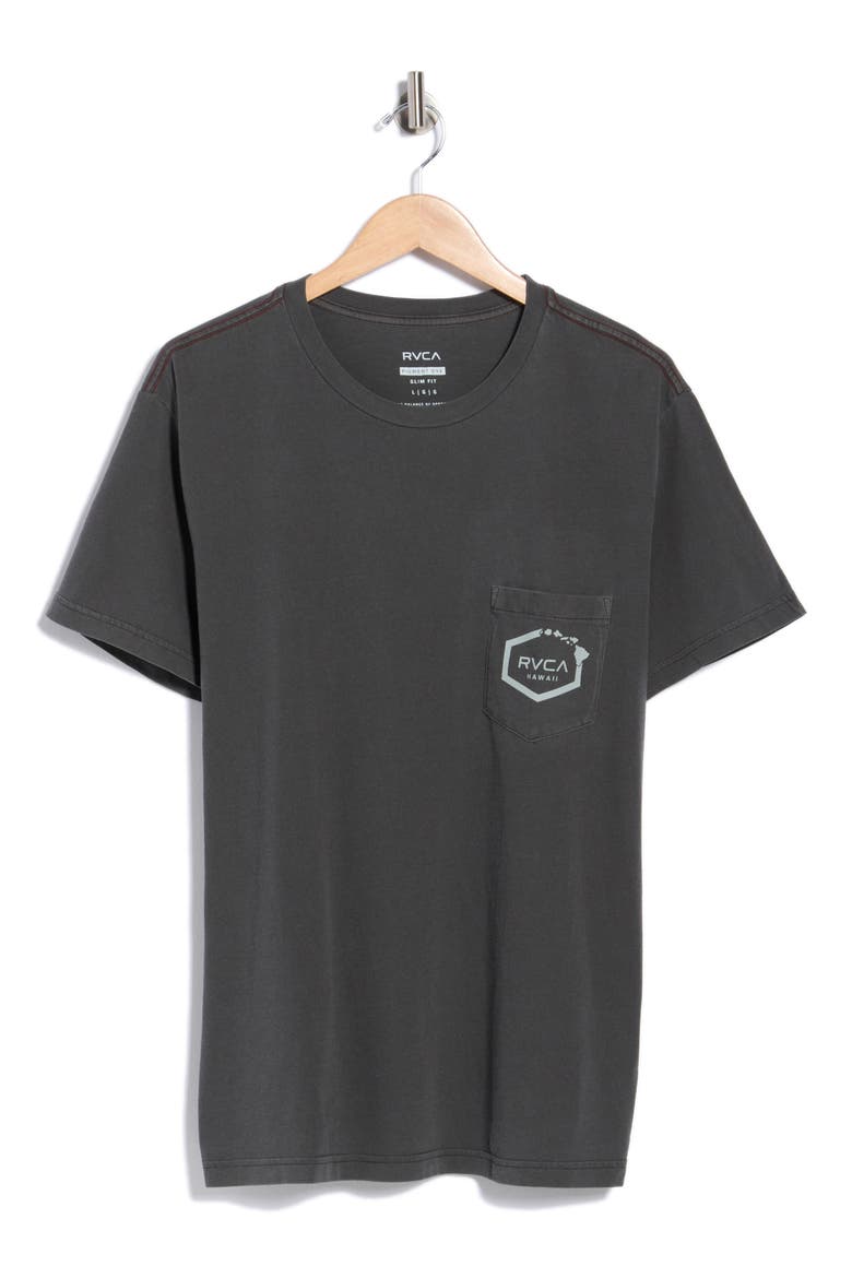Island Hex Pocket T-Shirt, Main, color, PIRATE BLACK
