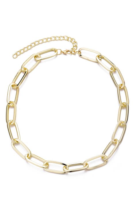 Chunky Paper Clip Chain Necklace