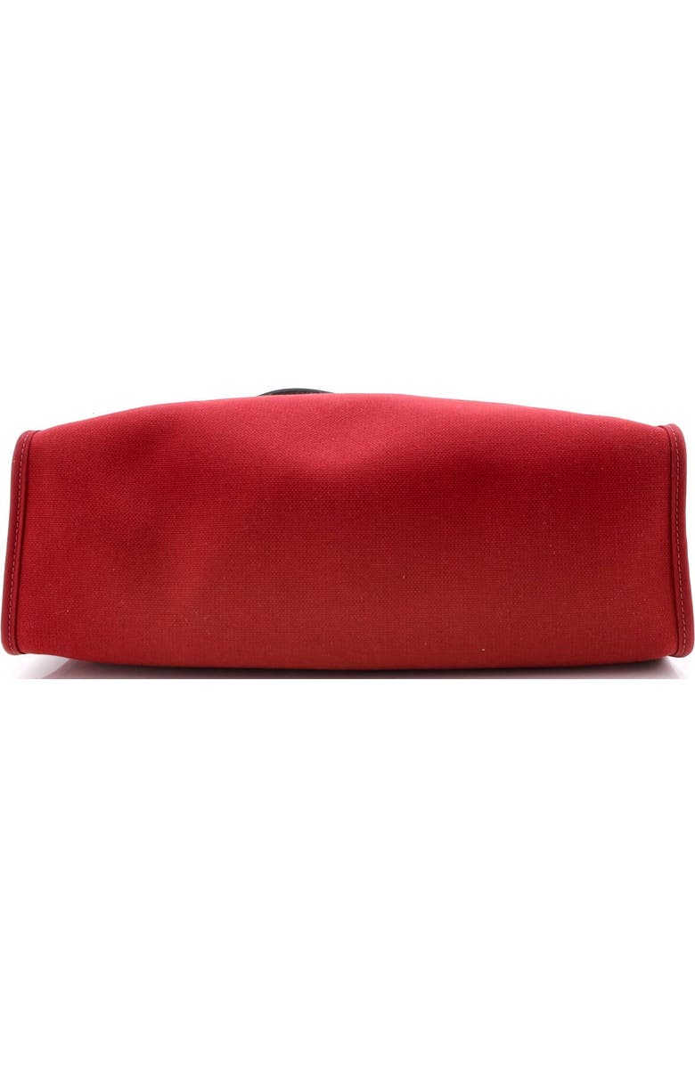 Pre-Owned Hermes Herbag Zip Leather and Toile 31, Alternate, color, Rouge Grenat