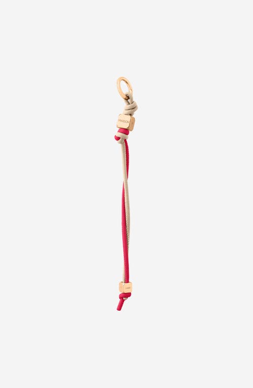 Maison De Sabre Maison De Sabré Leather Wristlet Charm In Saharan Fuchsia