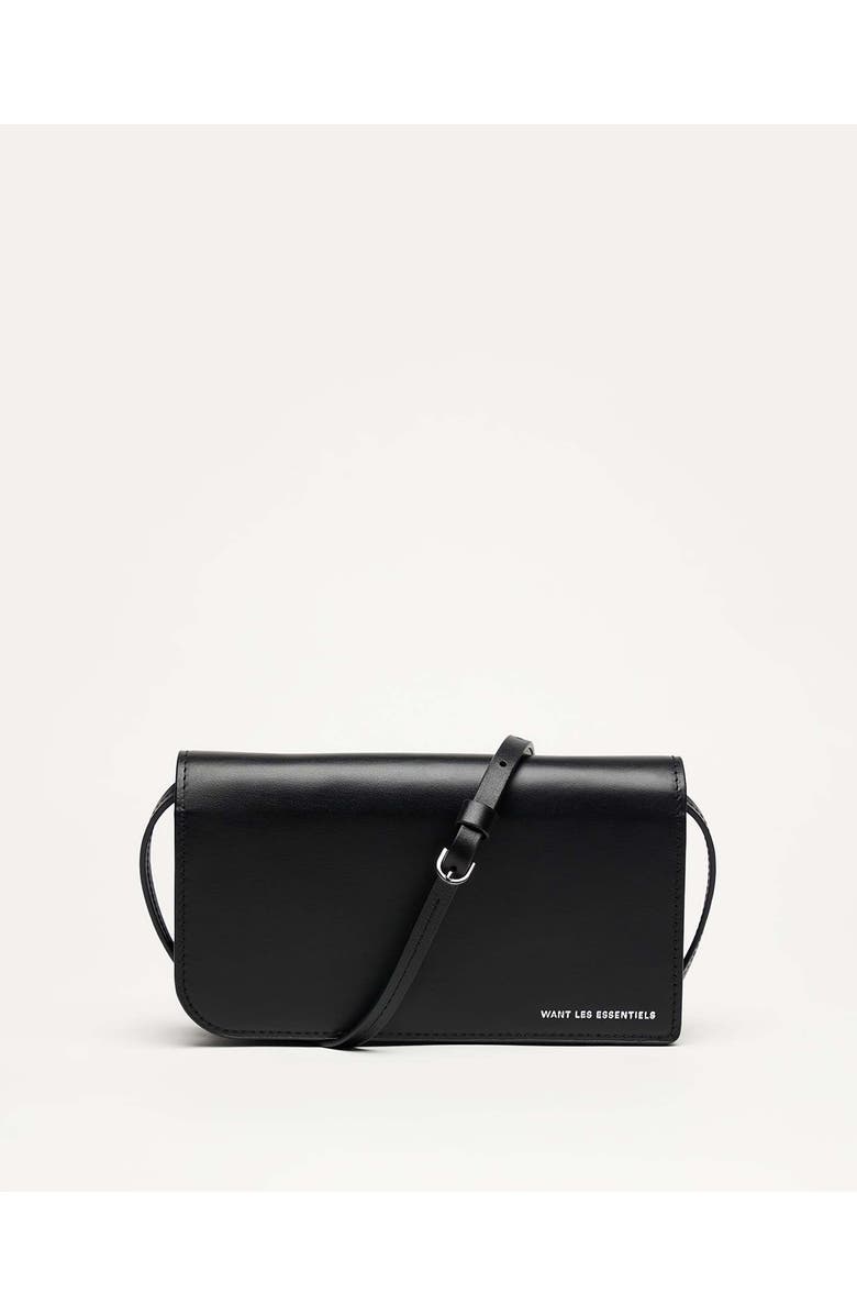 Want Les Essentiels Arch Smooth Leather Wallet On Strap, Main, color,