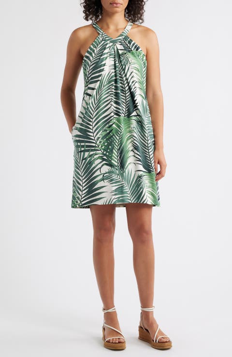 Leaf of Luxury Sleeveless Silk Dress