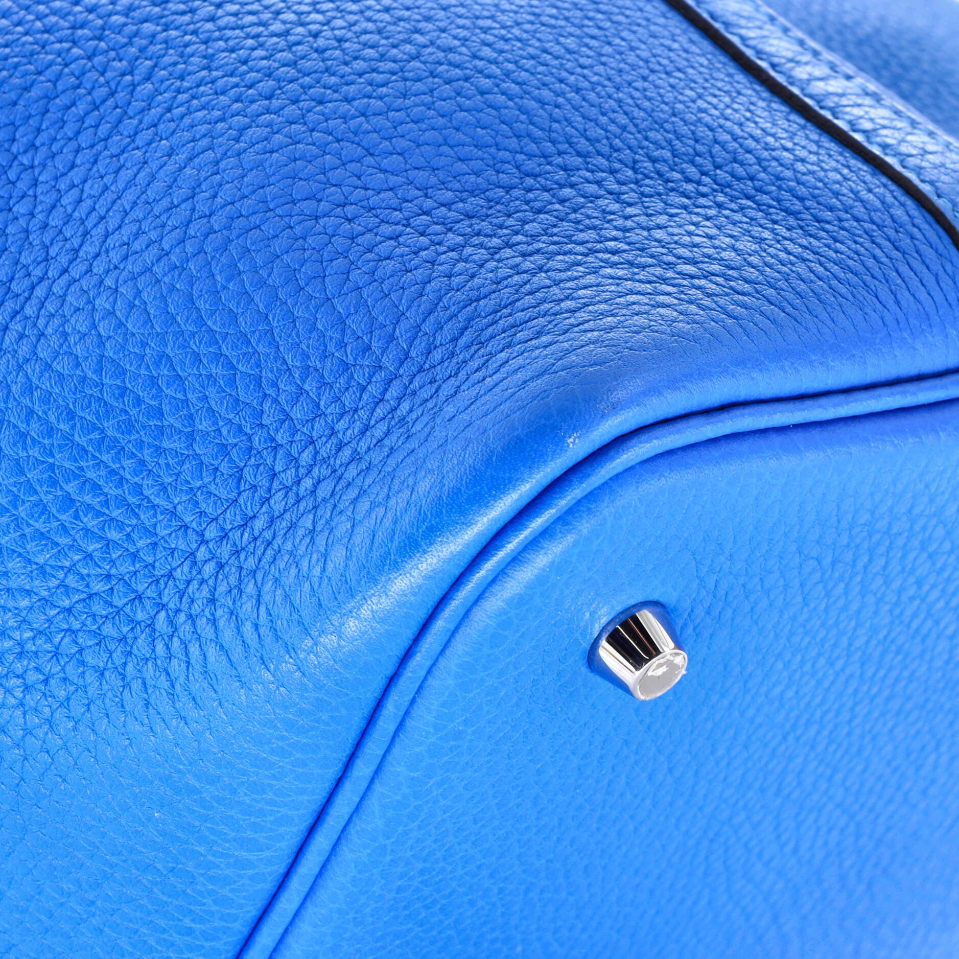 Pre-Owned Hermes Picotin Lock Bag Clemence MM, Alternate, color, Bleu Hydra