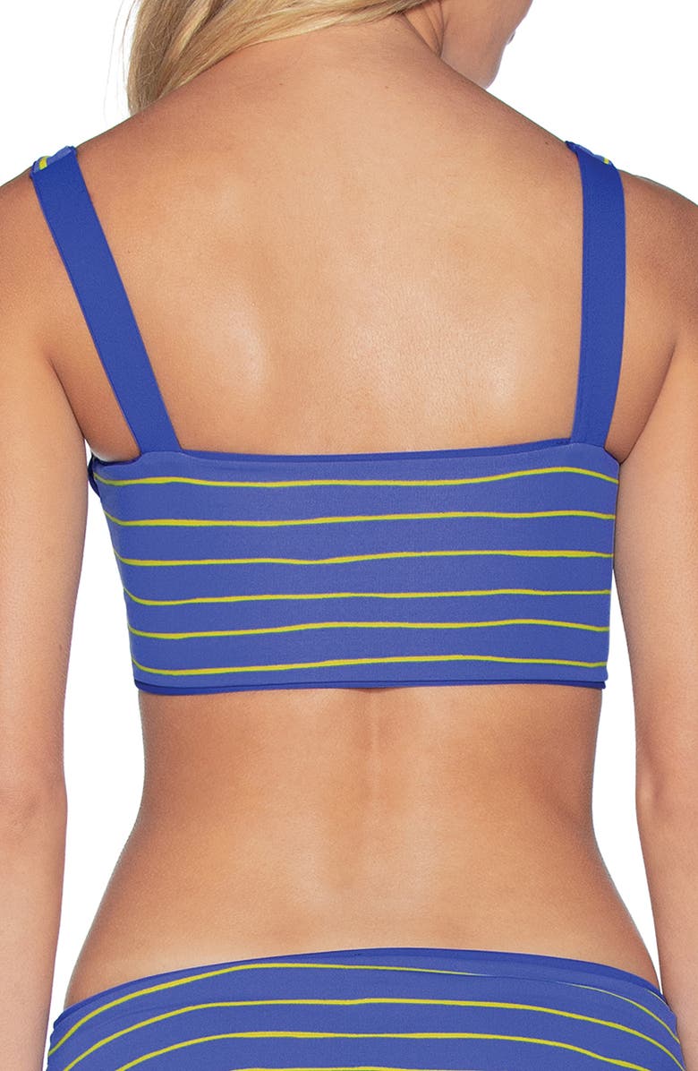 Maaji Dazzling Lace-Up Reversible Bikini Top, Alternate, color, 