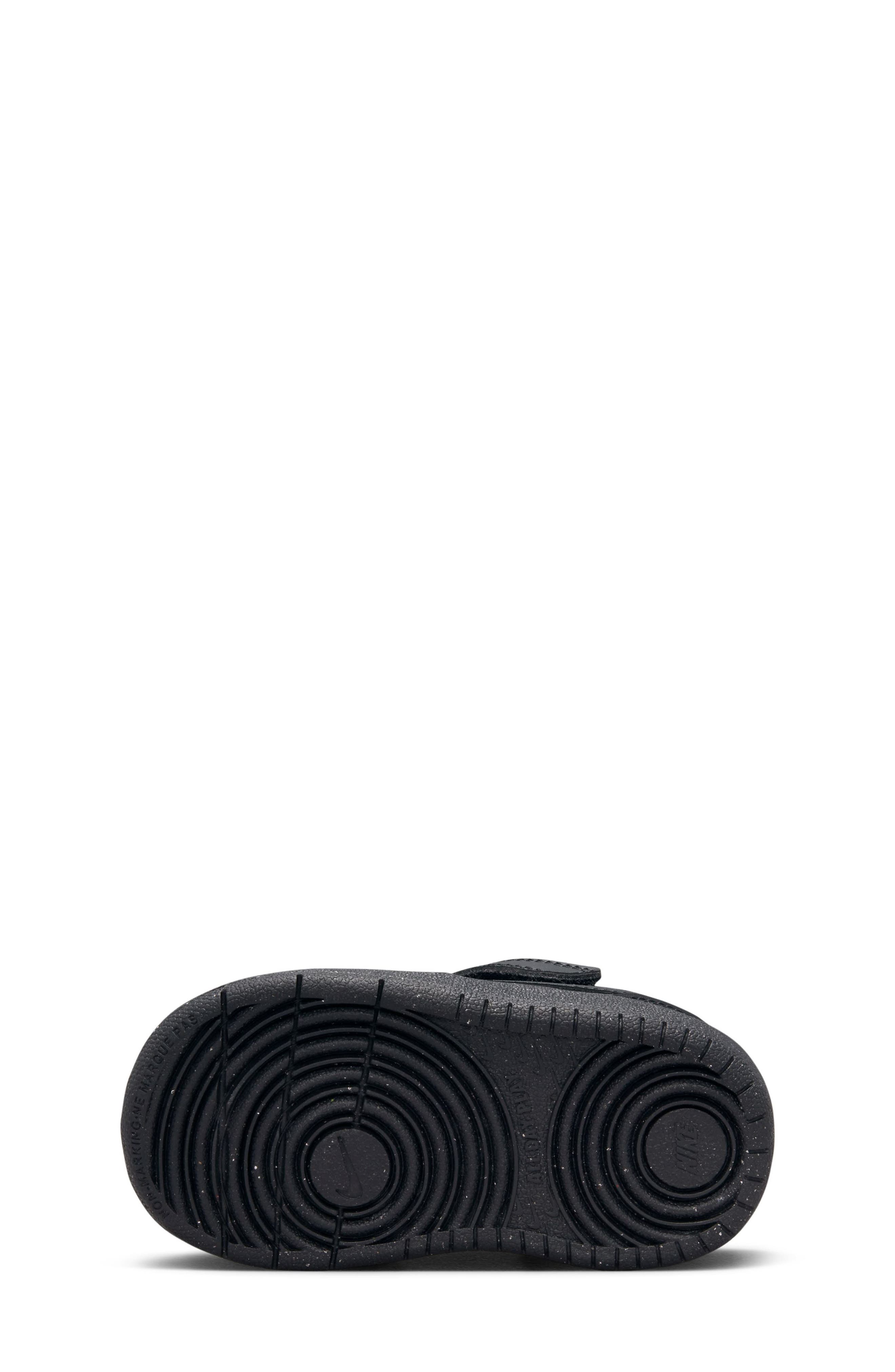 Nike Kids' Court Borough Low Recraft Sneaker, Alternate, color, Black/ Black/ Black