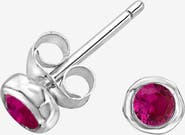 Dower & Hall 3mm Ruby Dewdrop Studs