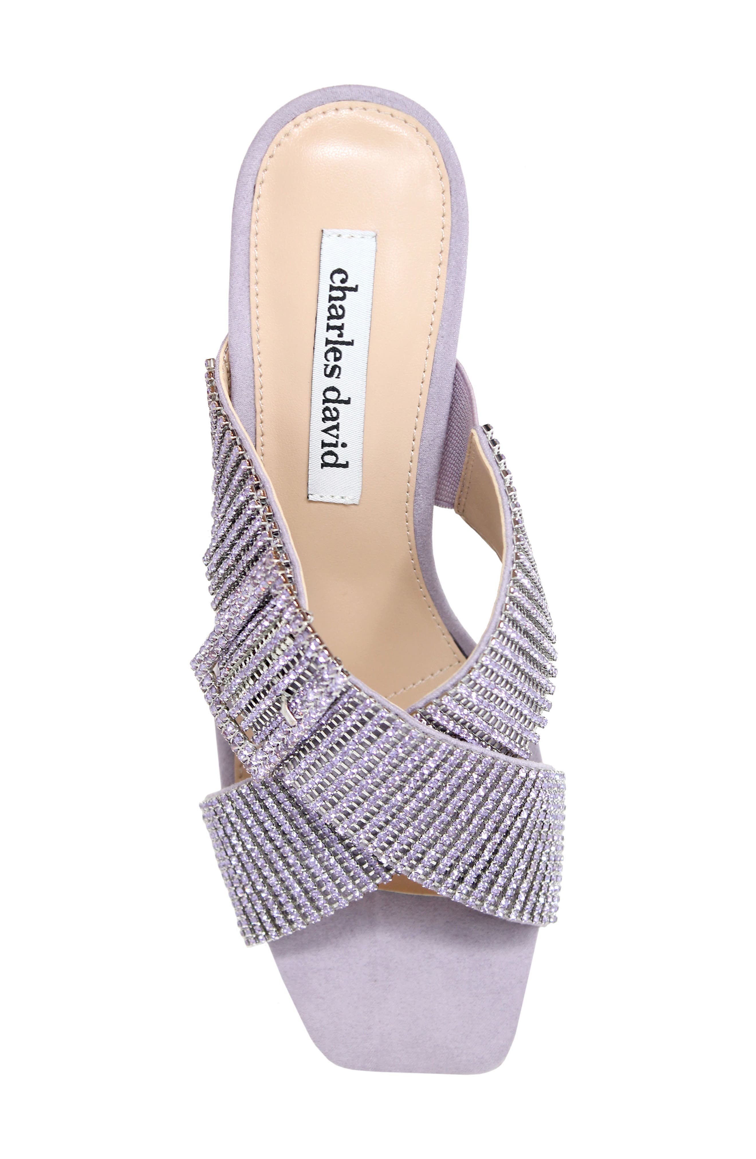 Cayden Embellished Slide Sandal, Alternate, color, LAVENDAR