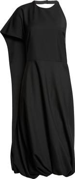 Róhe Twisted Cape Dress