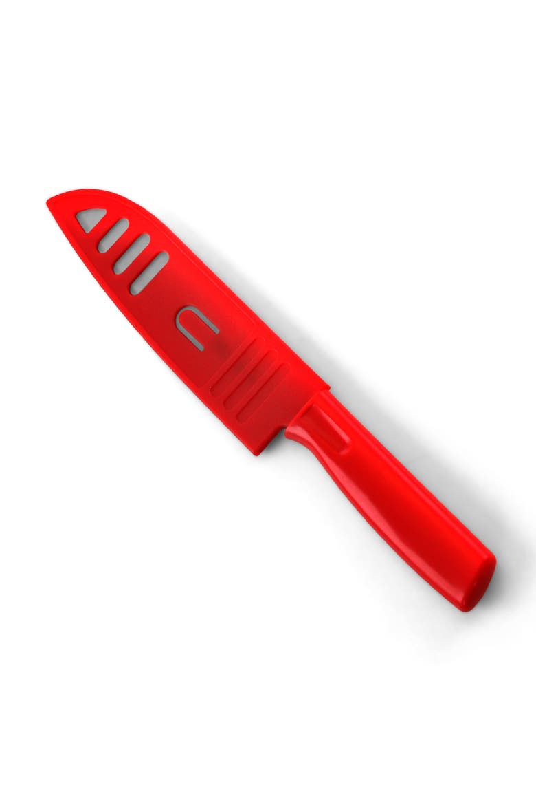 Everyday Grantville 4 Piece 6 Inch Santoku Knife with Sheath, Alternate, color, Assorted