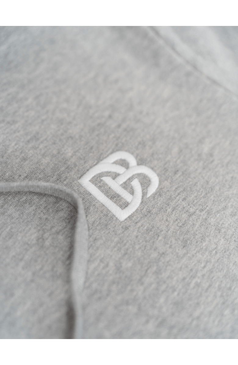 Dapper Boi Grey Melange Zip Hoodie, Alternate, color, 