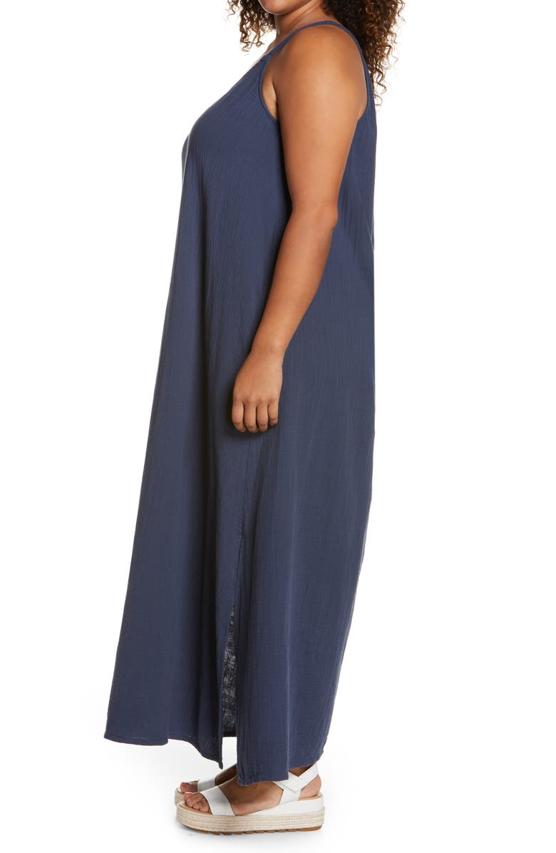 Caslon<sup>®</sup> Textured Cotton Sleeveless Maxi Dress, Alternate, color,
